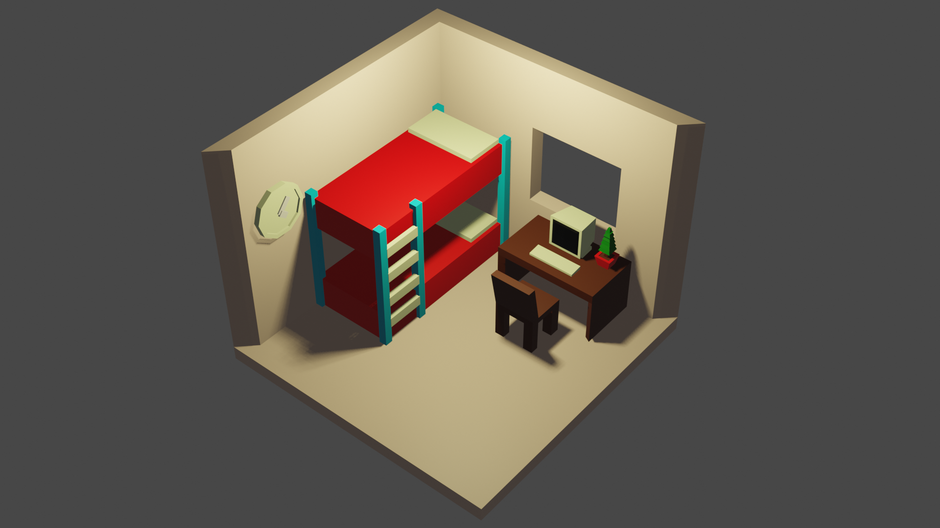 lowpoly room preview image 1